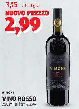 ALDI Aimone vino rosso offerta