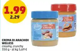 PENNY Crema di arachidi WELLESS offerta