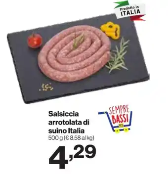 In'S Mercato Salsiccia arrotolata di suino Italia offerta
