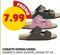 PENNY Ciabatte donna/uomo offerta