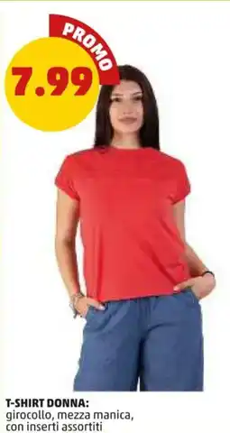PENNY T-shirt donna, girocollo, mezza manica offerta