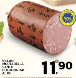 Extra Supermercati Villani mortadella santo bologna IGP al kg offerta