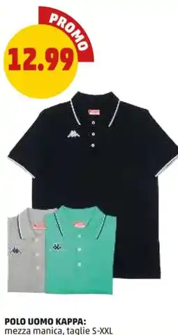 PENNY Polo uomo kappa, mezza manica offerta