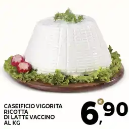 Extra Supermercati Caseificio vigorita ricotta di latte vaccino al kg offerta