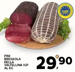 Extra Supermercati Pini bresaola della valtellina IGP offerta