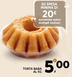 Extra Supermercati Torta baba al kg offerta