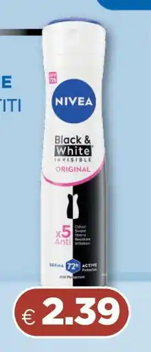 Acqua & Sapone Nivea Black & White Invisible Original offerta