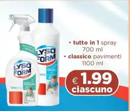 Acqua & Sapone Lysoform Tutto in 1 spray offerta