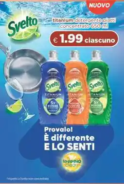 Acqua & Sapone Svelto titanium detergente piatti concentrato 650 ml offerta