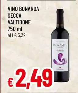 Famila VINO BONARDA SECCA VALTIDONE offerta