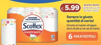 Acqua & Sapone Scottex Quanto Basta offerta
