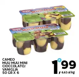 Extra Supermercati Cameo muu muu mini cioccolato/ vaniglia offerta