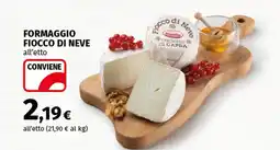 Coop Superstore Formaggio fiocco di neve offerta