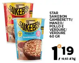 Extra Supermercati Star saikebon gamberetti/ manzo/ pollo é verdure/ verdure offerta