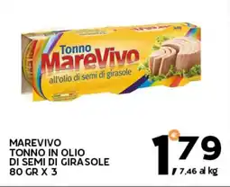 Extra Supermercati Marevivo tonno in olio di semi di girasole offerta