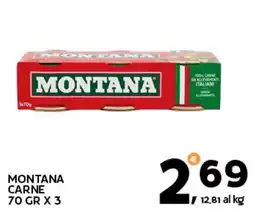 Extra Supermercati Montana carne offerta