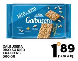 Extra Supermercati Galbusera riso su riso crackers offerta