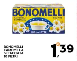 Extra Supermercati Bonomelli camomilla setacciata 18 filtri offerta