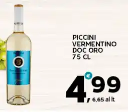 Extra Supermercati Piccini vermentino DOC oro offerta