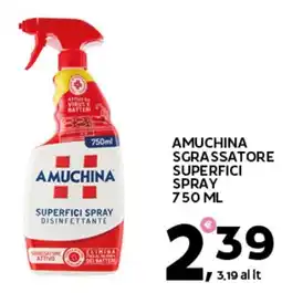 Extra Supermercati Amuchina sgrassatore superfici spray offerta