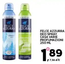 Extra Supermercati Felce azzurra deo spray casa offerta