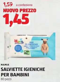 ALDI Mamia salviette igieniche per bambini offerta