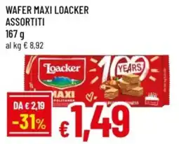 Famila Wafer maxi LOACKER offerta