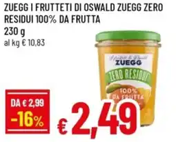 Famila Zuegg i frutteti di oswald zuegg zero residui 100% da frutta offerta
