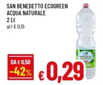 Famila San benedetto ecogreen acqua naturale offerta
