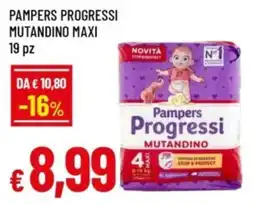 Famila Pampers progressi mutandino maxi offerta
