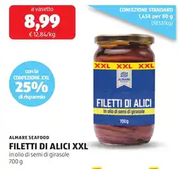 ALDI Almare seafood filetti di alici XXL offerta