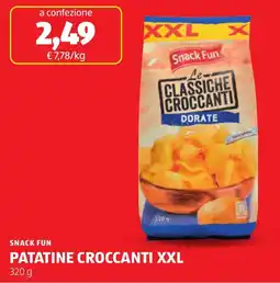 ALDI Snack fun patatine croccanti XXL offerta