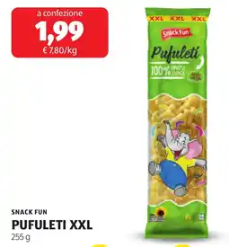 ALDI Snack fun pufuleti XXL offerta