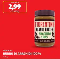 ALDI Fiorentini burro di arachidi 100% offerta