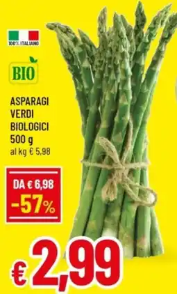 Famila Asparagi verdi biologici offerta