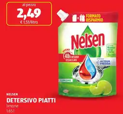 ALDI Nelsen detersivo piatti offerta