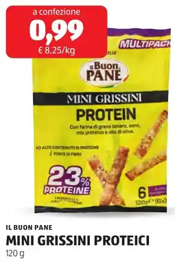ALDI Il buon pane mini grissini proteici offerta