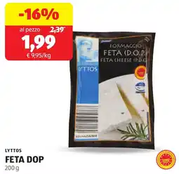 ALDI Lyttos feta DOP offerta