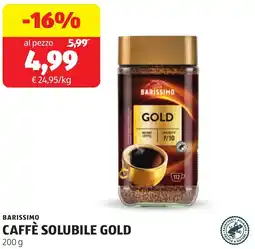 ALDI Barissimo caffè solubile gold offerta