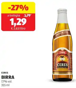 ALDI Ceres birra offerta