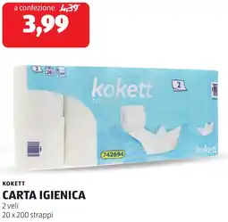 ALDI Kokett carta igienica offerta