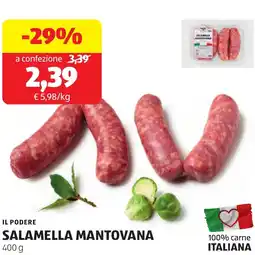 ALDI Il podere salamella mantovana offerta