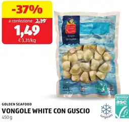 ALDI Golden seafood vongole white con guscio offerta