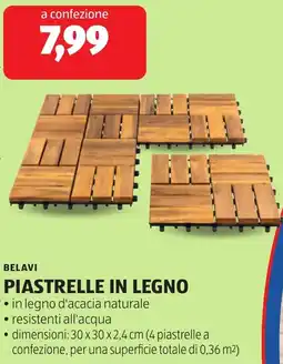 ALDI Belavi piastrelle in legno offerta
