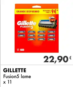 Iper Tosano GILLETTE Fusion 5 lame × 11 offerta