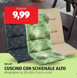 ALDI Belavi cuscino con schienale alto offerta