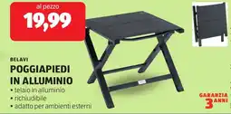 ALDI Belavi poggiapiedi in alluminio offerta