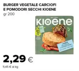 Oasi Burger vegetale carciofi e pomodori secchi KIOENE offerta