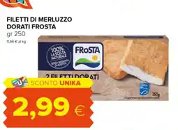 Oasi Filetti di merluzzo dorati FROSTA offerta