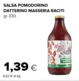 Oasi Salsa pomodorino datterino MASSERIA RACITI offerta